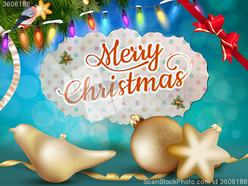Image of Christmas balls. EPS 10