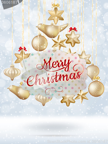 Image of Christmas balls. EPS 10