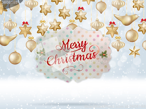 Image of Christmas balls. EPS 10