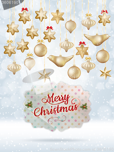 Image of Christmas balls. EPS 10