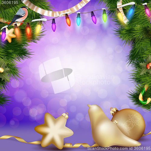 Image of Christmas balls. EPS 10