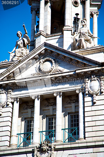 Image of old architecture in england wall and history