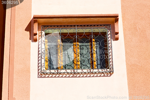 Image of  window in morocco africa and old   historical