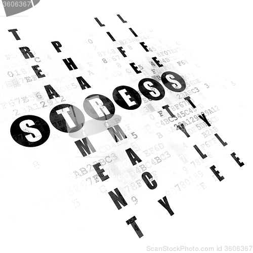 Image of Health concept: Stress in Crossword Puzzle