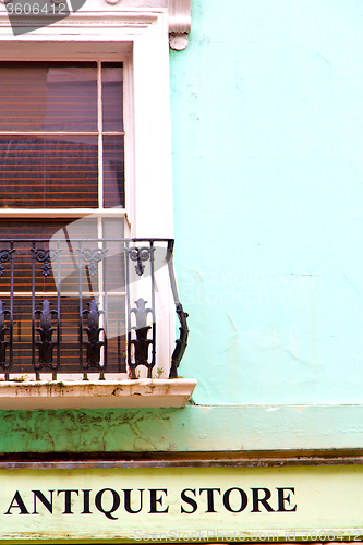 Image of notting   hill  area  in london england old antique store