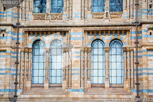 Image of old construction in london englan europe brick  wall and window 