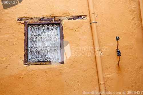 Image of  window in morocco africa  brick historical