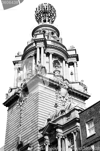Image of old architecture in england london europe wall and history