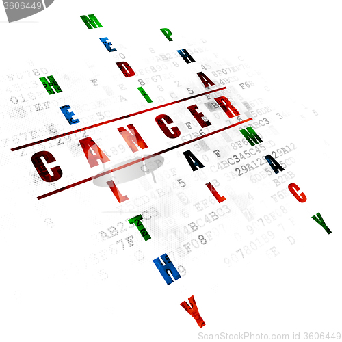 Image of Medicine concept: Cancer in Crossword Puzzle