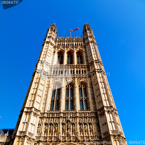 Image of in london old historical    parliament glass  window    structur