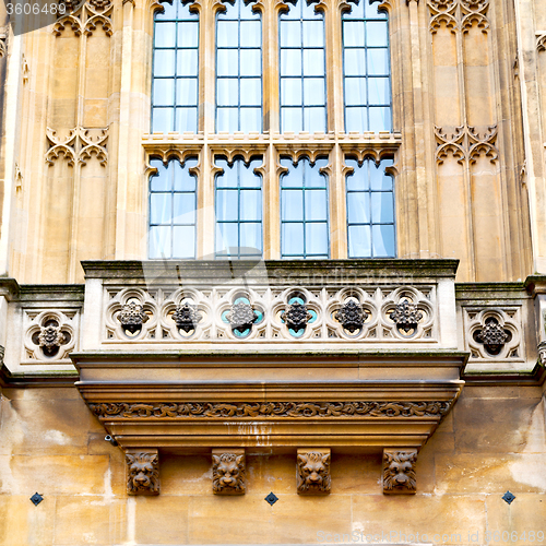 Image of old in london  historical    parliament glass  window    structu