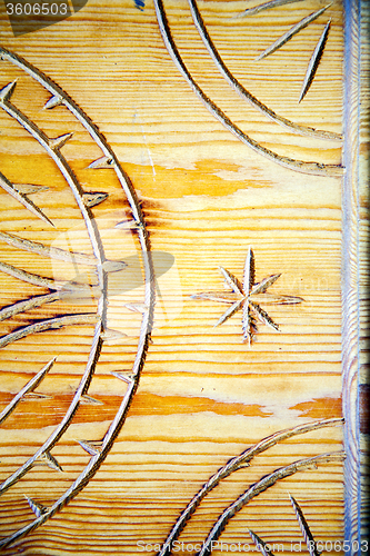 Image of nail dirty stripped  in the brown   and rusty  yellow  