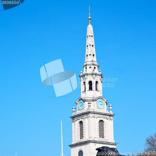 Image of old architecture in england london europe wall and history