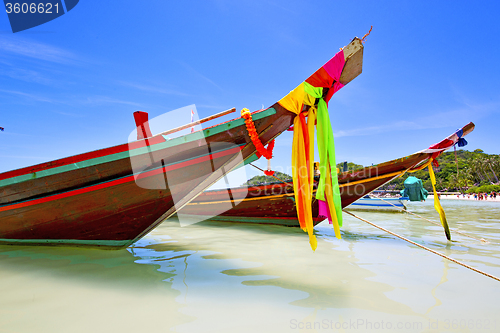 Image of asia in the  kho tao bay  south china sea anchor