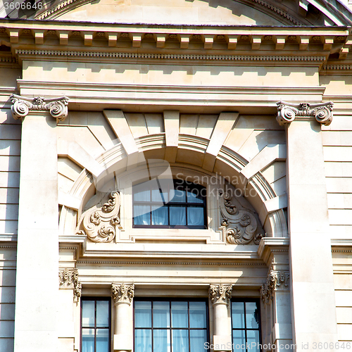 Image of old architecture in england london europe wall and history
