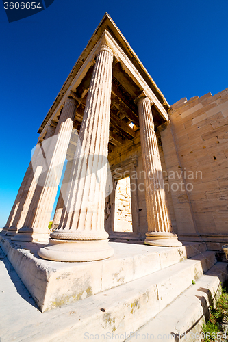 Image of athens  acropolis and  historical    in greece the old architect