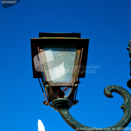 Image of  light europe in the sky of     greece  lantern and  illuminatio
