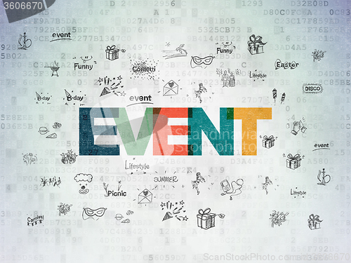Image of Entertainment, concept: Event on Digital Paper background