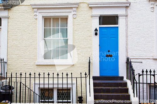 Image of notting hill in london england old suburban and antique     wall