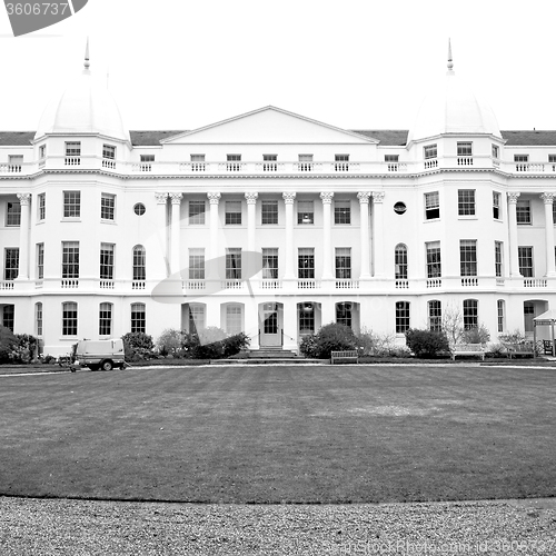 Image of exterior old architecture in england london europe wall and hist