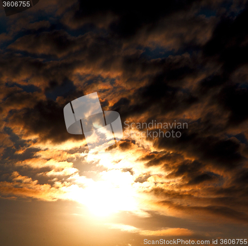 Image of the tropical sky in greece europe and  fantastic mystic nature