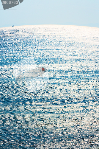 Image of foam and froth in the sea of mediterranean greece