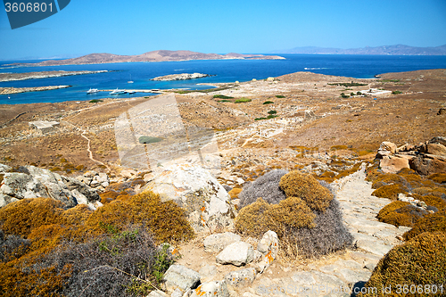 Image of temple  in   greece the historycal  old ruin 