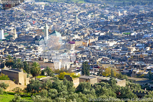 Image of from high in the village minaret constructions