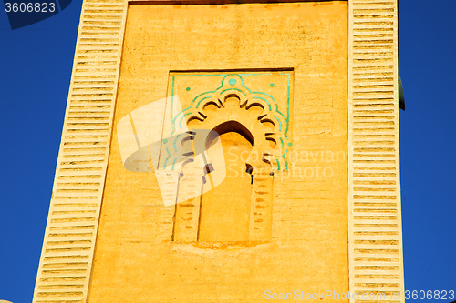 Image of history africa  minaret religion and the blue     sky