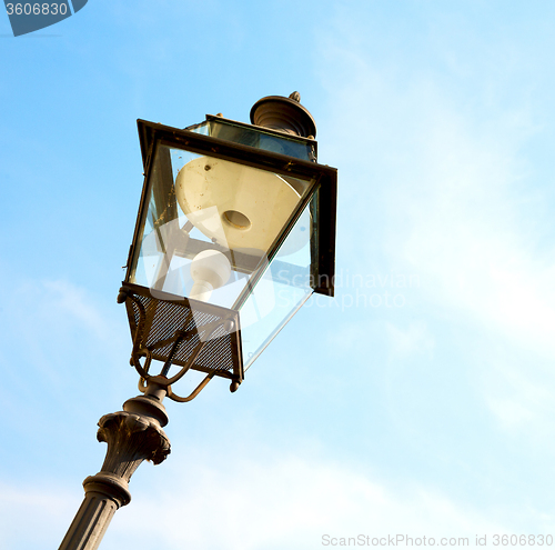 Image of abstract europe in the sky of italy lantern and  illumination