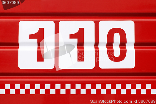 Image of emergency telephone number