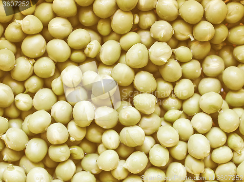 Image of Retro looking Green peas