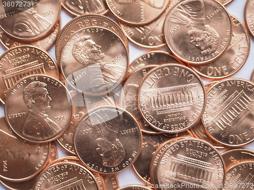 Image of Dollar coins background