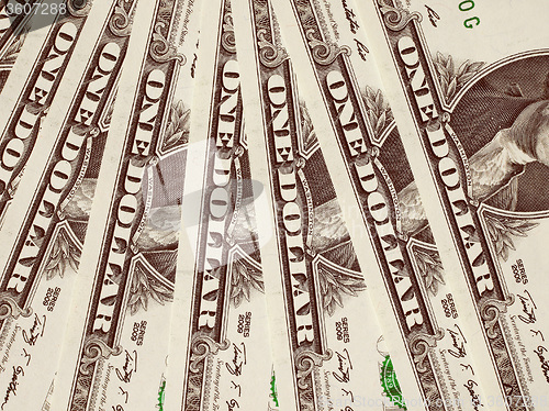 Image of Retro look Dollar notes 1 Dollar