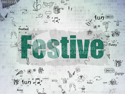 Image of Entertainment, concept: Festive on Digital Paper background