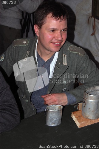 Image of german soldier WWII reenacting