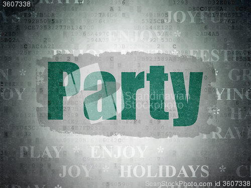 Image of Holiday concept: Party on Digital Paper background