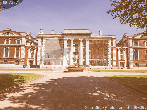 Image of Retro looking Naval College in London