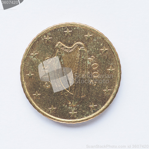 Image of Irish 50 cent coin