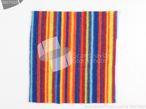 Image of Multicoloured fabric sample