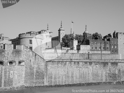Image of Black and white Tower of London