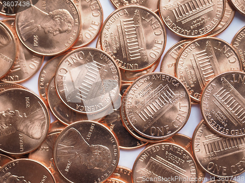 Image of Dollar coins background