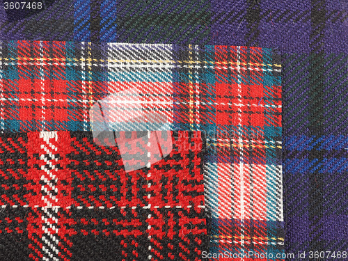 Image of Tartan fabric background