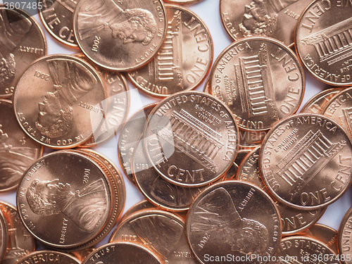 Image of Dollar coins background