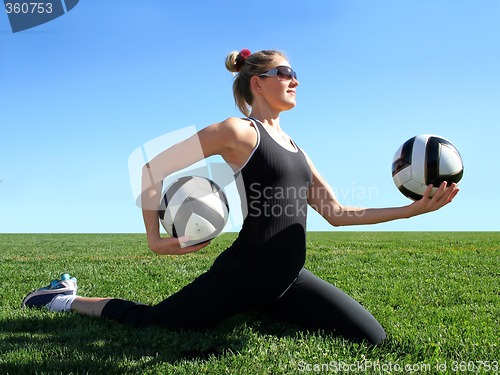 Image of Exercising woman