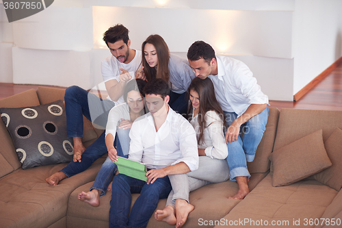 Image of group of friends taking selfie