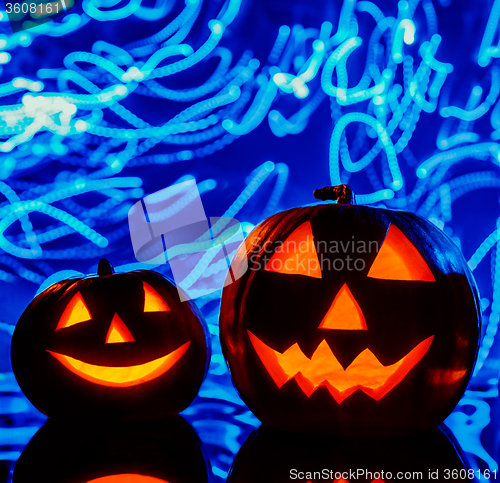 Image of The two halloween pumpkins