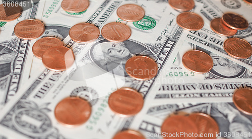 Image of Dollar coins and notes