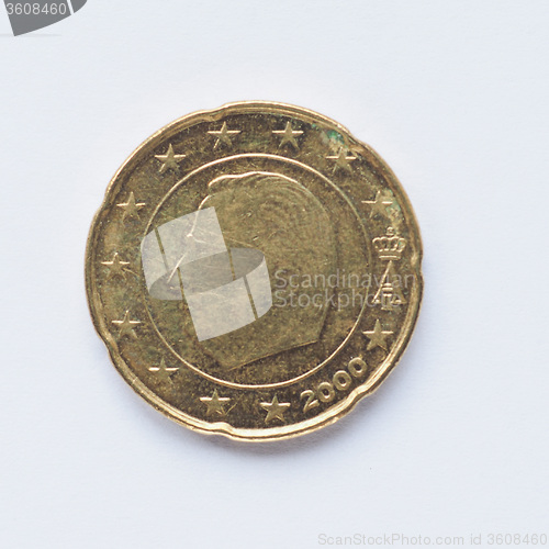 Image of Belgian 20 cent coin