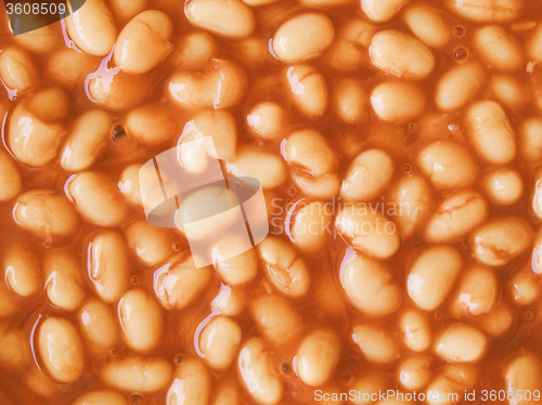 Image of Retro looking Baked beans